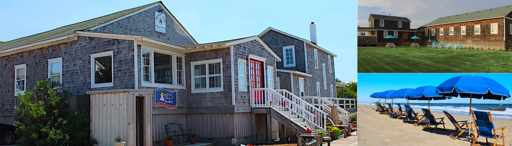 Nags Head Beach Inn A Covered Porch At The Entrance Of Cottage Offers Outdoor Seating And Dining Nags Head Beach Inn Is Perfect Retreat For Your Next Visit To Outer
